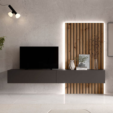 Composición De Salón Comedor Florencia Ambiente 1 Ebony