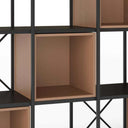Estantería librería modular Ayna 140 con estructura metálica y compartimentos tipo cubo