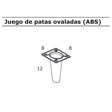 estantería librería con trasera y 4 huecos abierta personalizable