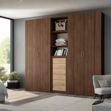 Armario 4P L'AQUILA con cajonera