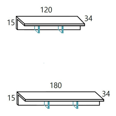 Mueble TV CATANIA 2 mod.LED Grande
