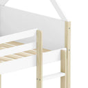 Litera montessori blanca modelo romántica para dos niños