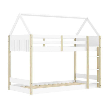 Litera montessori romántica blanca para habitaciones infantiles