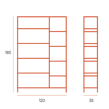 Estantería Doble mod. AINATIT