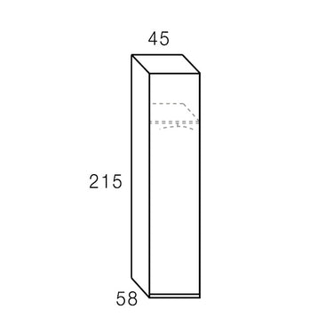 Armario 1 puerta GENOVA