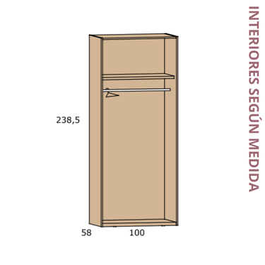 Armario LUCCA 2 puertas mod. 2