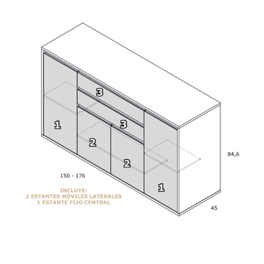Aparador Alto TIVOLI