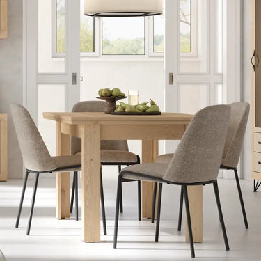 Mesa Comedor Cuadrada extensible de Libro mod. ROBERTA Mesa Salón