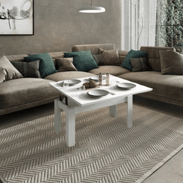 Mesa de centro elevable convertible Pata L mod. LIANA