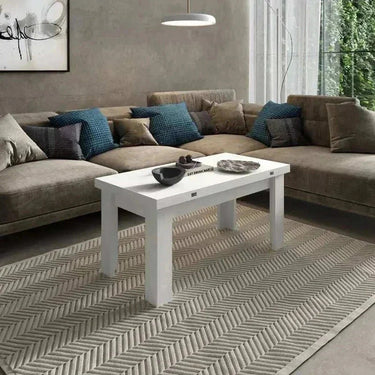 Mesa de centro elevable convertible Pata L mod. LIANA