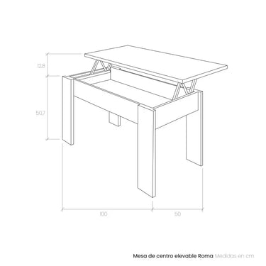 Mesa de centro elevable FRANCESCA