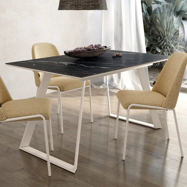 Mesa Salon Comedor Extensible mod. ANNABELLA PORCELÁNICO