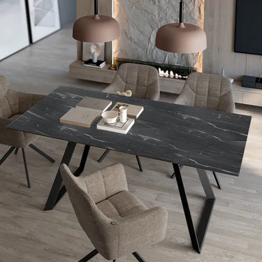 Mesa Salon Comedor Extensible mod. ANNABELLA PORCELÁNICO