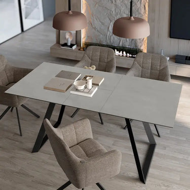 Mesa Salon Comedor Extensible mod. ANNABELLA PORCELÁNICO