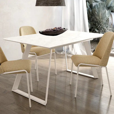 Mesa Salon Comedor Extensible mod. ANNABELLA PORCELÁNICO