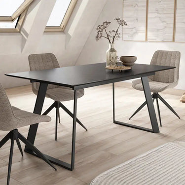 Mesa de comedor extensible mod. ROMINA PIEDRA