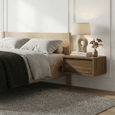 Mesa de noche suspendida moderna ENAJ en habitación