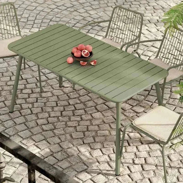 Mesa de exterior Ululono de diseño minimalista y estructura metálica