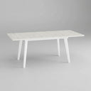 Mesa salón comedor extensible PALMIRA diseño elegante y funcional con colores personalizables y patas metálicas.