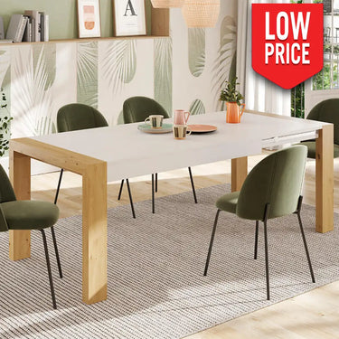 Mesa Rectangular Portería Extensible Deslizante mod. GINEVRA POLAR / ARTISÁN Mesa Salón