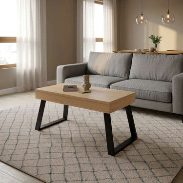 Mesa de centro elevable patas metálicas ISABELLA