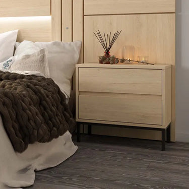 Mesita 2 cajones LUCCA Tirador Uñero