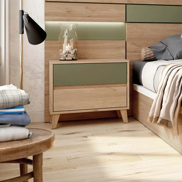 Mesita 2 cajones LUCCA Tirador Uñero