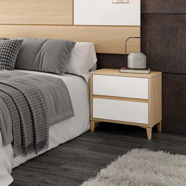 Mesita 2 cajones LUCCA Tirador Uñero