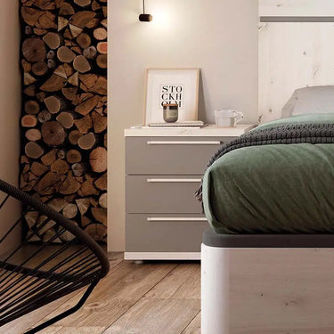 Mesita de noche 3 cajones GENOVA 50