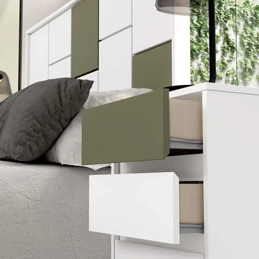 Mesita 3 cajones LUCCA tirador Uñero