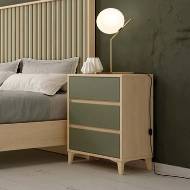 Mesita 3 cajones LUCCA tirador Uñero