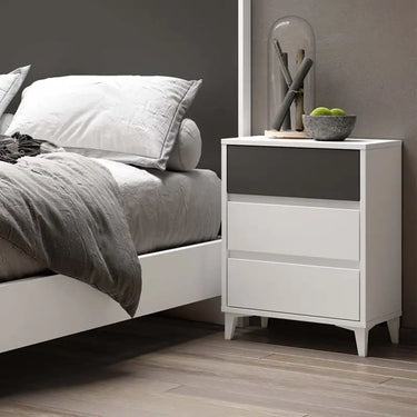 Mesita 3 cajones LUCCA tirador Uñero