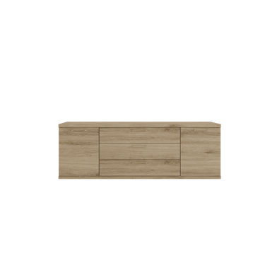 Mueble de salón comedor Bolonia completo con vitrina y estantería