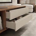 Mueble de salón minimalista TIVOLI Ambiente 2 con patas metálicas y estantería colgada