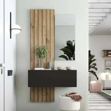 Mueble Recibidor FLORENCIA mod. 6 con espejo y almacenaje moderno