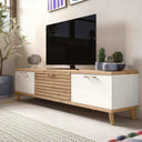 Mueble salón comedor Bolonia con vitrina y módulo TV configurable