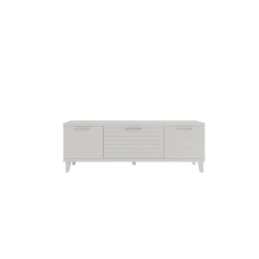 Mueble salón comedor Bolonia ambiente moderno con vitrina y mueble TV