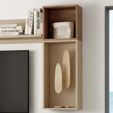 Mueble salón composición ASTI ambiente 9 color perla y java