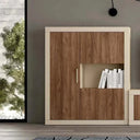 Mueble salón composición ASTI ambiente 9 con acabado perla y java