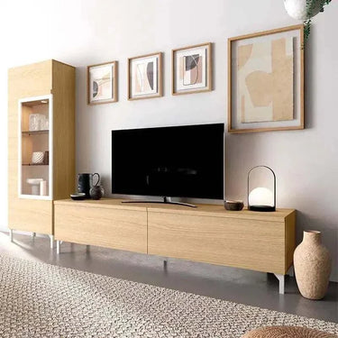 Mueble salón composición CATANIA 2 Ambiente 7 diseño minimalista bitono