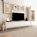 Mueble salón composición CATANIA 2 con vitrina y bajo TV bitono