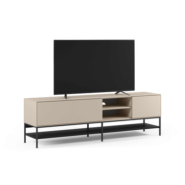Mueble TV Arima moderno con 2 puertas y patas metálicas negras