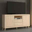 Mueble TV ASTI con 2 cajones, 2 puertas y hueco central personalizable