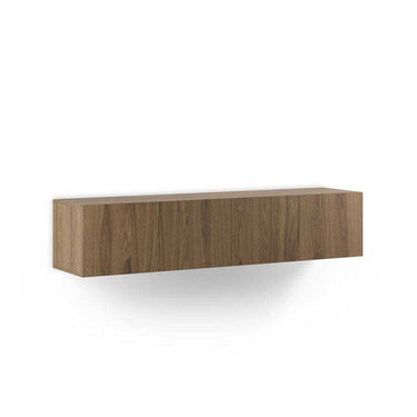 Mueble TV colgado Acorad color roble con 4 puertas