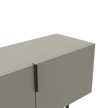Mueble TV Eldia Verde con 4 puertas y estantes interiores