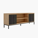 Mueble TV Lecce de 178 cm con 2 puertas y 2 huecos abierto moderno y resistente