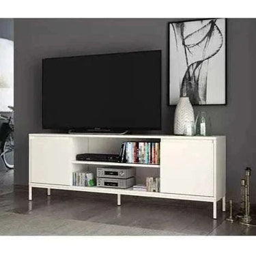 Mueble TV LECCE 178 cm con dos puertas y dos huecos abiertos diseño moderno