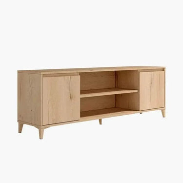 Mueble TV LECCE de 178 cm con dos puertas y dos huecos abiertos