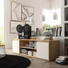 Mueble TV Lecce 178 cm con dos puertas y dos huecos abierto