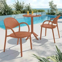 Silla de jardín Arob, pack 4 sillas apilables para interior y exterior en varios colores